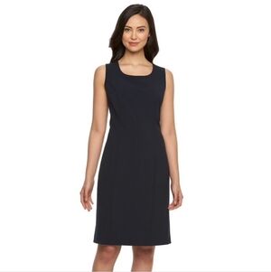 Briggs New York Women's Gray Sleeveless Knee-length Sheath Office Dress. Size 10